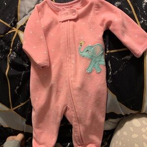 newborn baby girl clothes bundle footie pajamas from Carters lot
